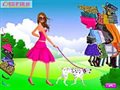 Girl and pet dress up